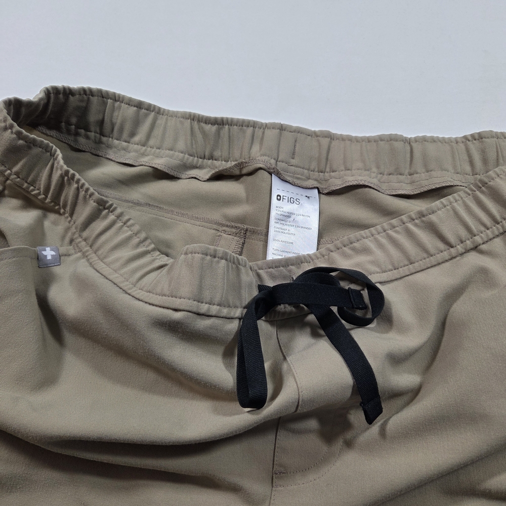 Figs Scrub Pants Men's Tan Jogger Pants Work Gear X Large Comfortable Pockets - Picture 2 of 11